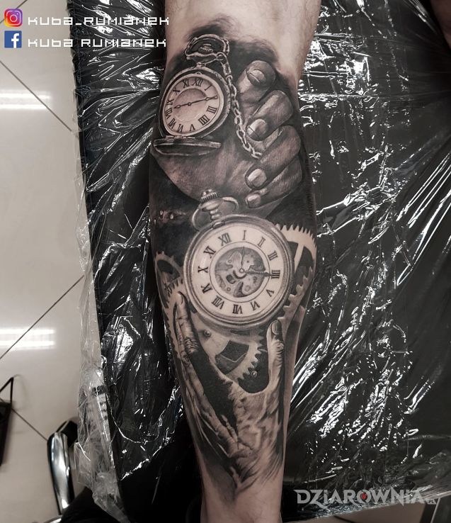 Tatuaż czas - 3D