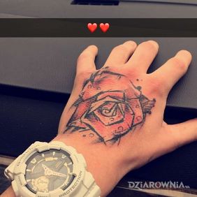 Róża bo oznacza miłość.