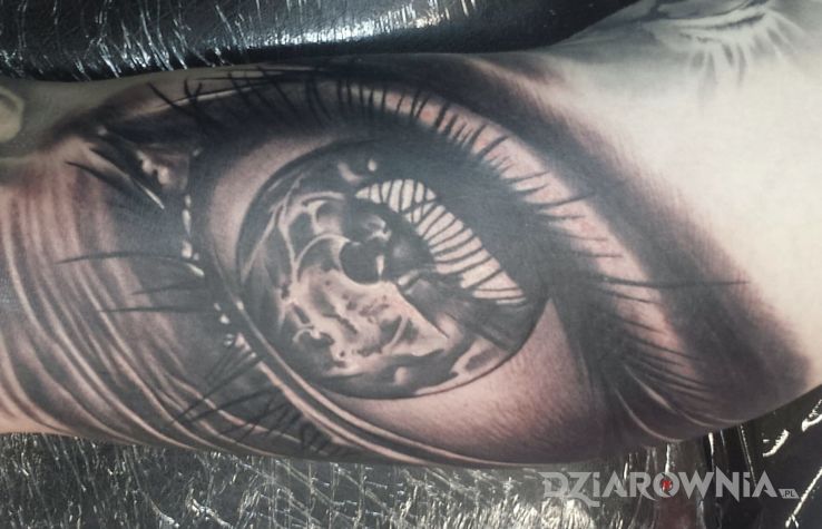 Tatuaż oko - realistyczne
