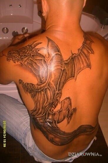 Tatuaż mój mały smoczek - smoki