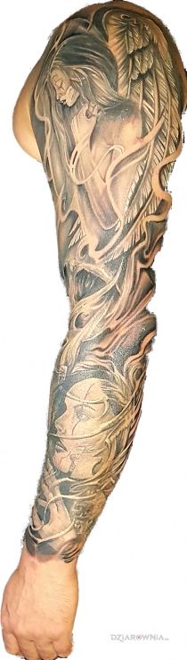 Tatuaż koniec - twarze