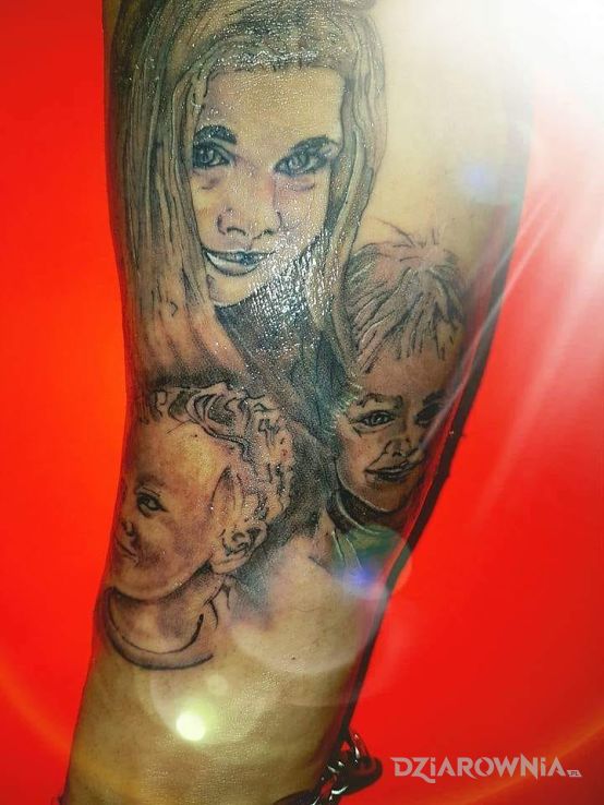 Tatuaż portret - twarze