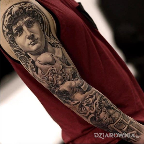 Tatuaż niesamowite 3d - rękawy