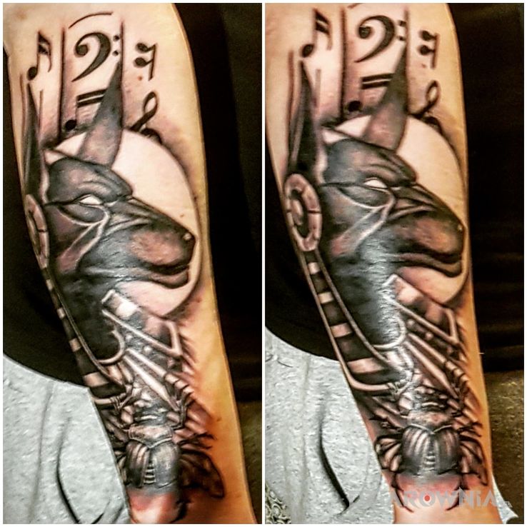 Tatuaż annubis - postacie