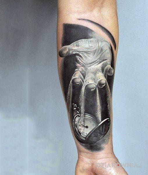 Tatuaż ulotny czas - 3D