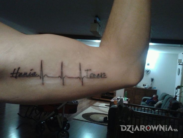 Tatuaż moje dwa szkraby  - napisy