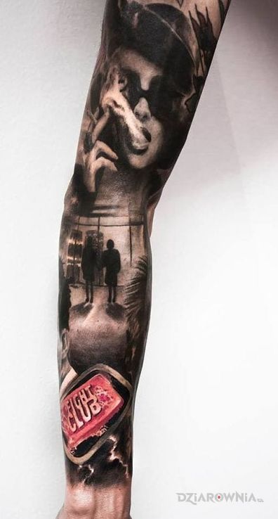 Tatuaż fight club - 3D