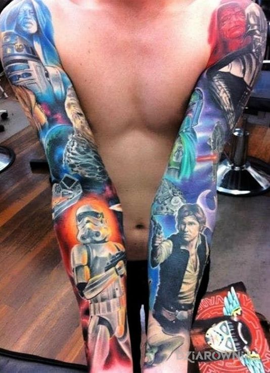 Tatuaż star wars - postacie