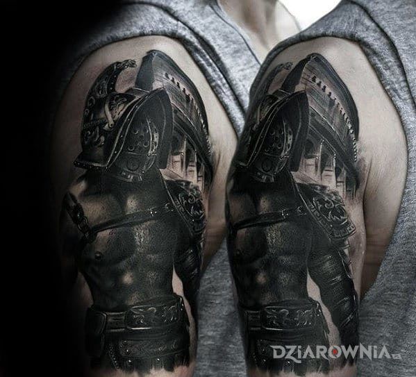 Tatuaż gladiator - realistyczne