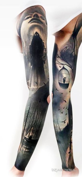 Tatuaż rekaw na 200 - 3D