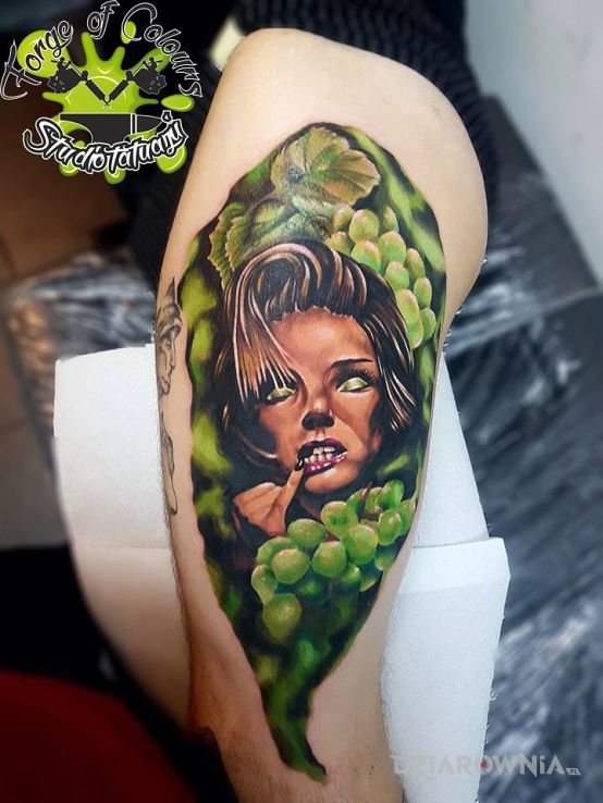 Tatuaż realistyka twarz - twarze