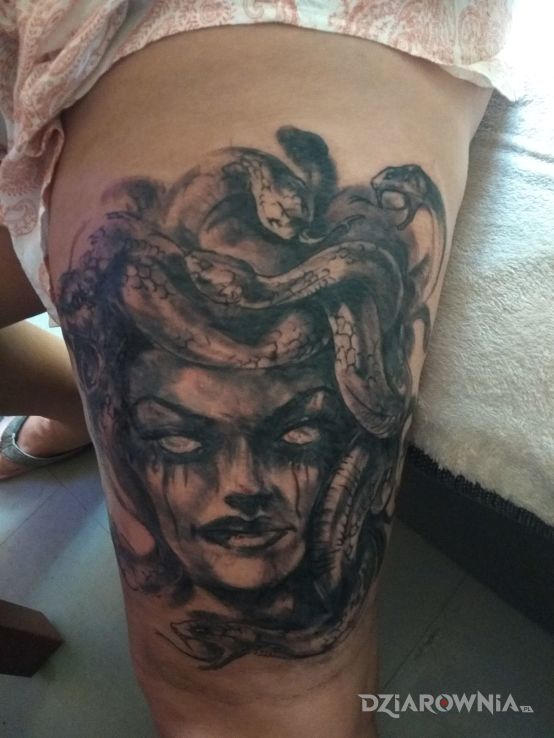 Tatuaż meduza - postacie