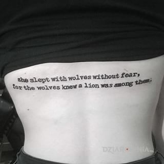 Tatuaż cytat - napisy