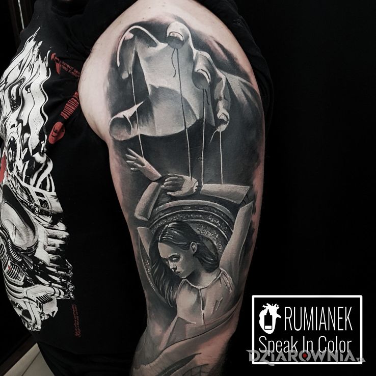 Tatuaż rumianek - postacie