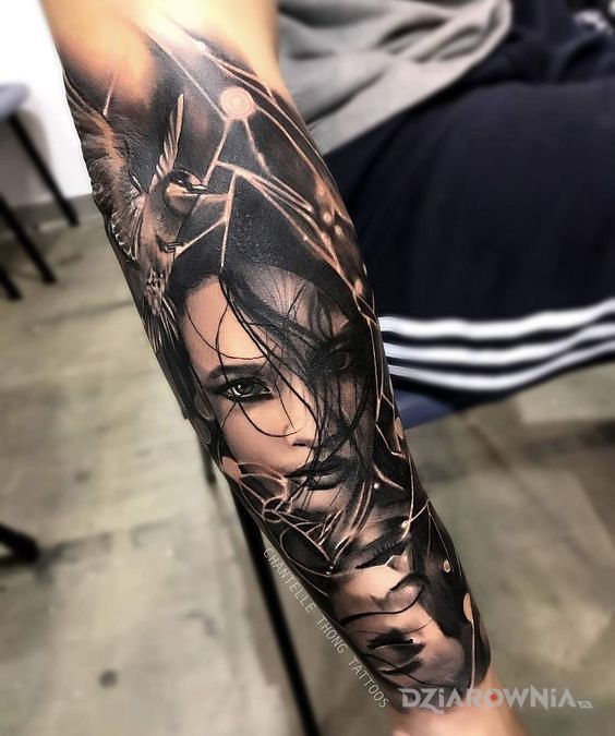 Tatuaż twarzyczka - twarze