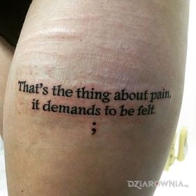 Coś o bólu