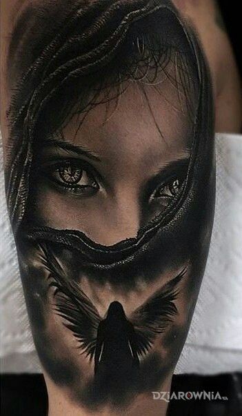 Tatuaż postać anioła - 3D