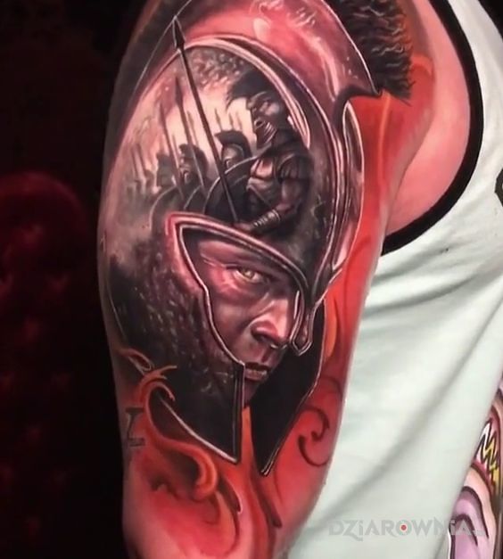 Tatuaż achilles - realistyczne