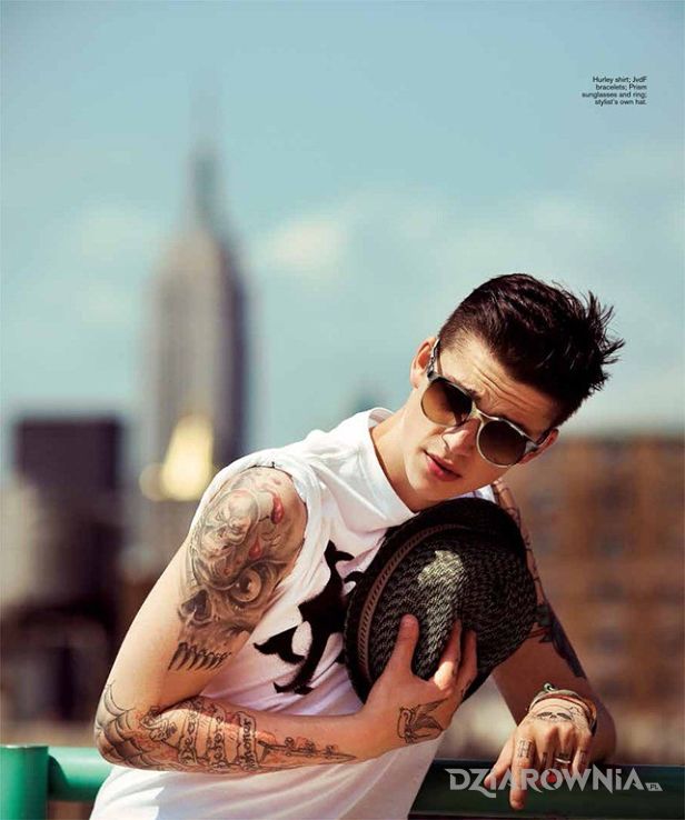 Tatuaż ash stymest - tatuaż czaszka - sławnych osób