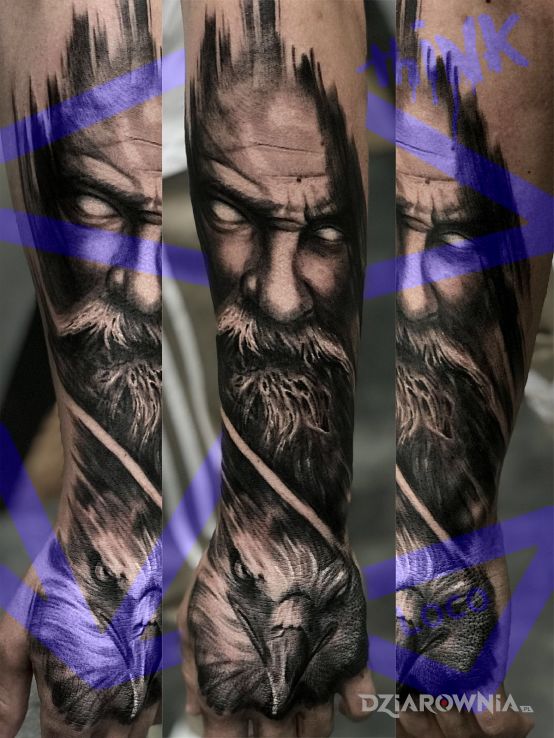 Tatuaż portret - zwierzęta