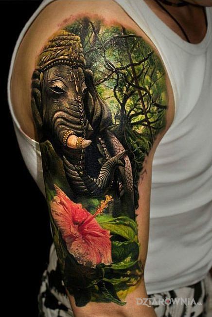 Tatuaż kolorystyka 100 - zwierzęta