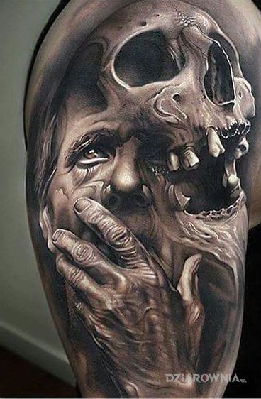 Tatuaż śmierć - twarze