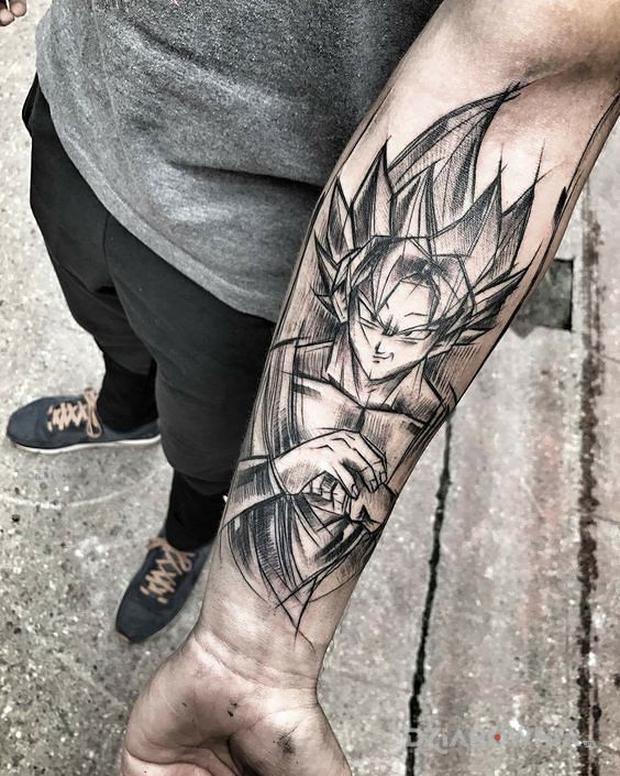 Tatuaż son goku - postacie