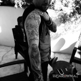 Bam Margera - Tatuaż Rękaw