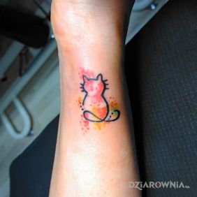 Akwarelowe kocie maleństwo