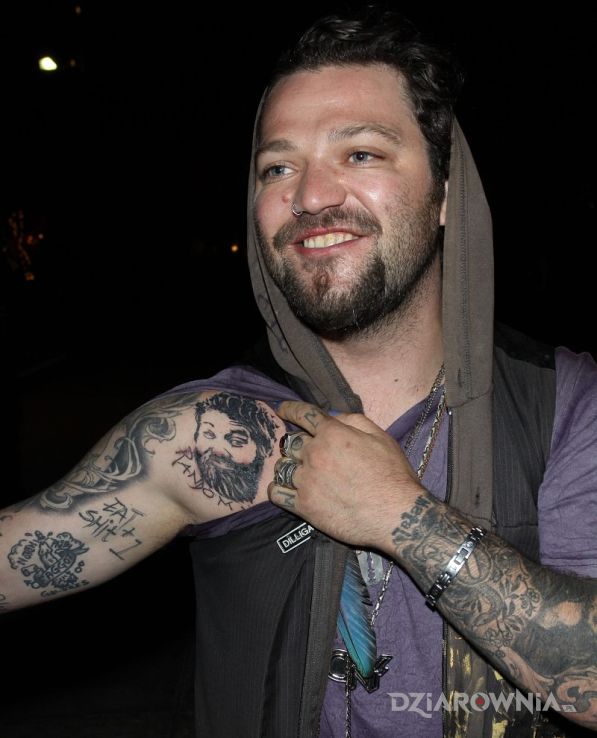 Tatuaż bam margera - tatuaż na bicepsie - Bam Margera