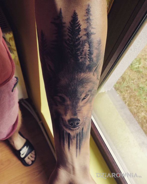 Tatuaż wolf - zwierzęta