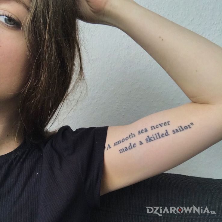 Tatuaż marynarz - napisy