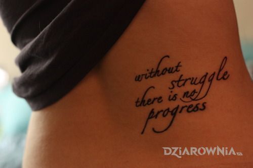 Tatuaż walka - napisy