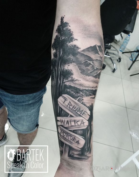 Tatuaż drogowskaz - pozostałe