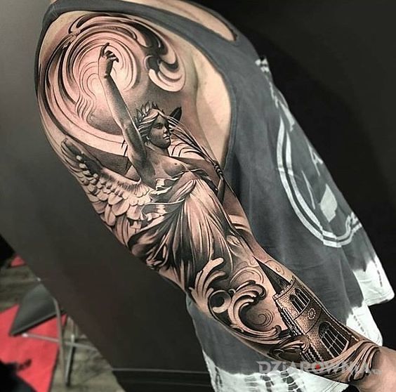 Tatuaż nike - rękawy