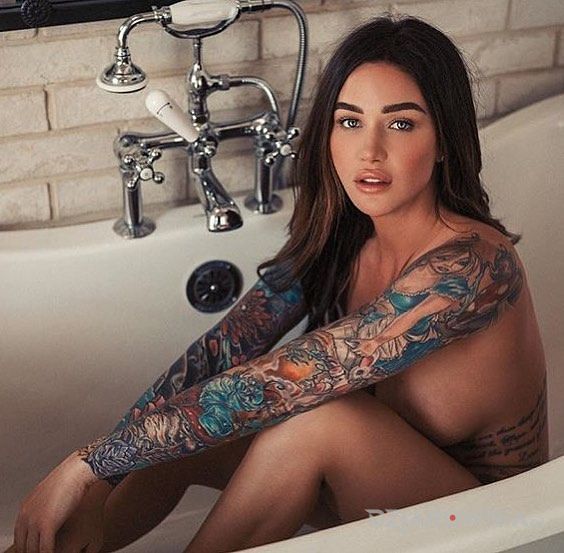 Tatuaż w wannie - kolorowe