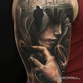 Twarz wśród fabryk