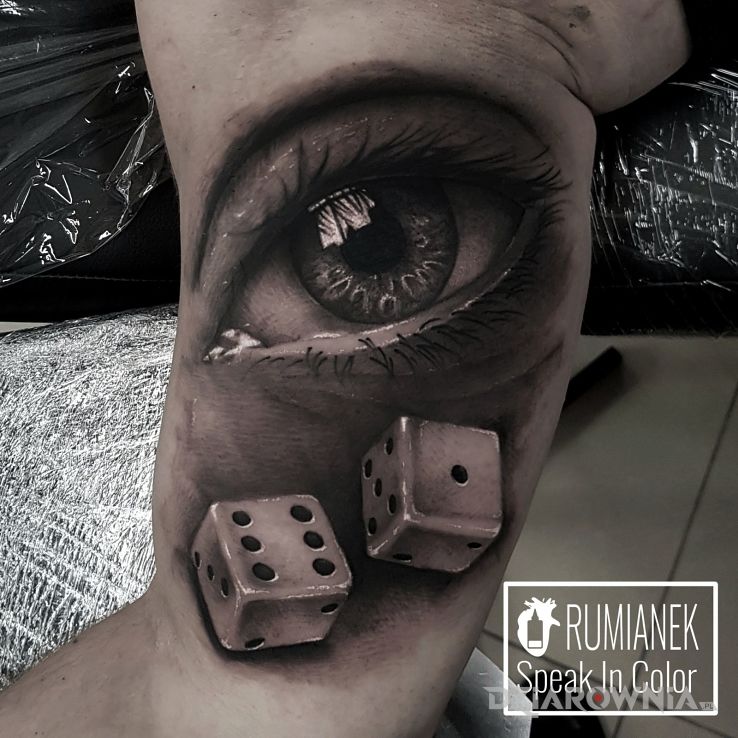 Tatuaż oko - realistyczne