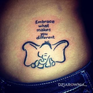 Tatuaż bycie innym - zwierzęta