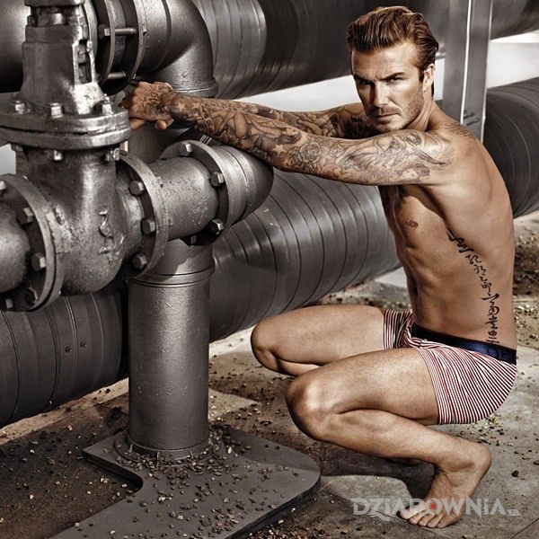 Tatuaż david beckham w sesji - sławnych osób