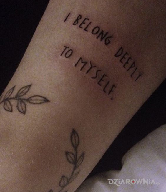 Tatuaż do kogo należysz - napisy