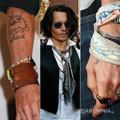 Tatuaż johnny depp - tatuaż jack - Johnny Depp