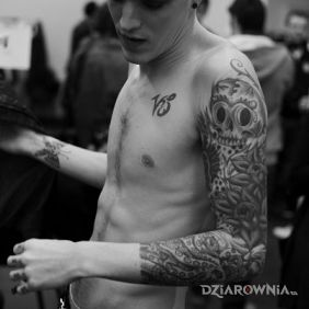 Josh Beech - tatuaż rękaw