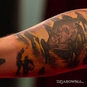 Sebastian Bach - religijna dziara na ramieniu