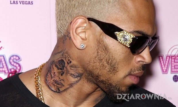 Tatuaż chris brown 2 - sławnych osób