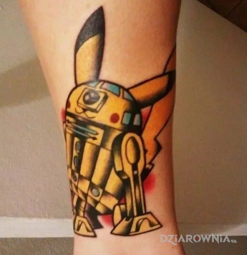 Tatuaż pikaczu w innej odsłonie - postacie