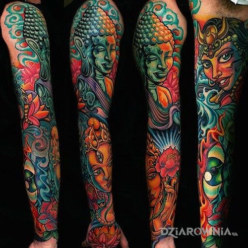 Tatuaż buddyjskie bóstwa - postacie