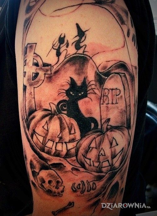 Tatuaż halloweenowe dynie - pozostałe