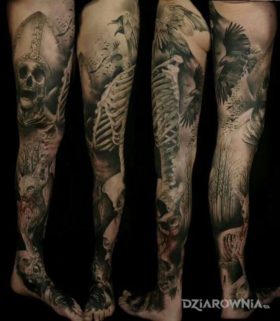 Tatuaż martwy papież - zwierzęta