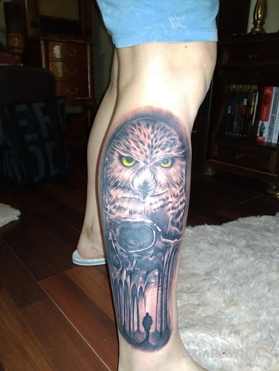 Tatuaż sowa - zwierzęta